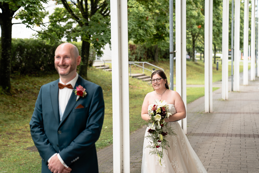 First Look von Brautpaar in Filderstadt - Filharmonie Filderstadt